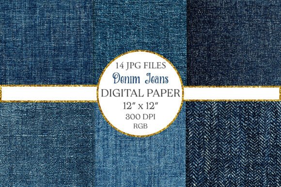 Download Denim Jeans Fabric Texture Digital Paper - Fabric Collection