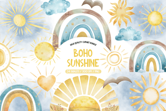 Download Sunshine Clipart Bundle - Sun Collection
