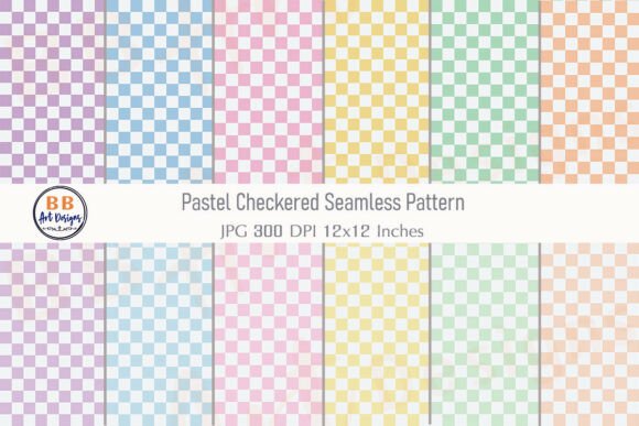 Download Pastel Checkered Seamless Pattern Paper - Pastel Collection