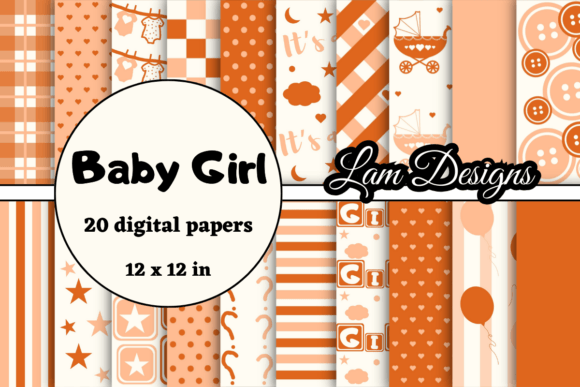Download Baby Girl Digital Papers - Baby Collection