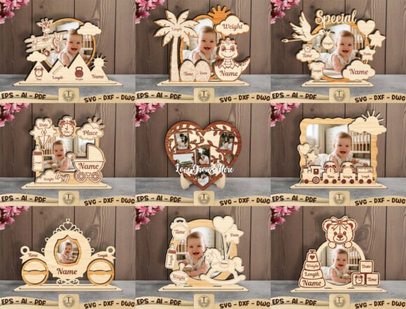 Download Personalized Baby Birth Svg Bundle - Baby Collection