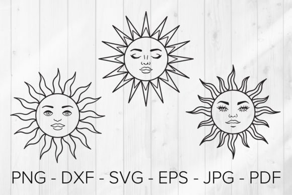 Download Sun Svg, Boho Celestial Svg, Magic - Sun Collection