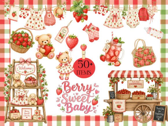 Download Strawberry Sweet Harvest Baby Collection - Premium Resources