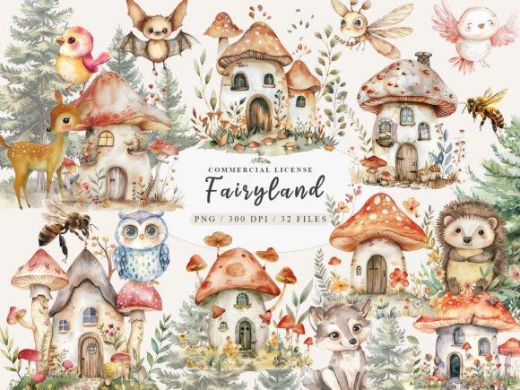 Download Woodland Baby Animal, Mushroom Clipart - Baby Collection
